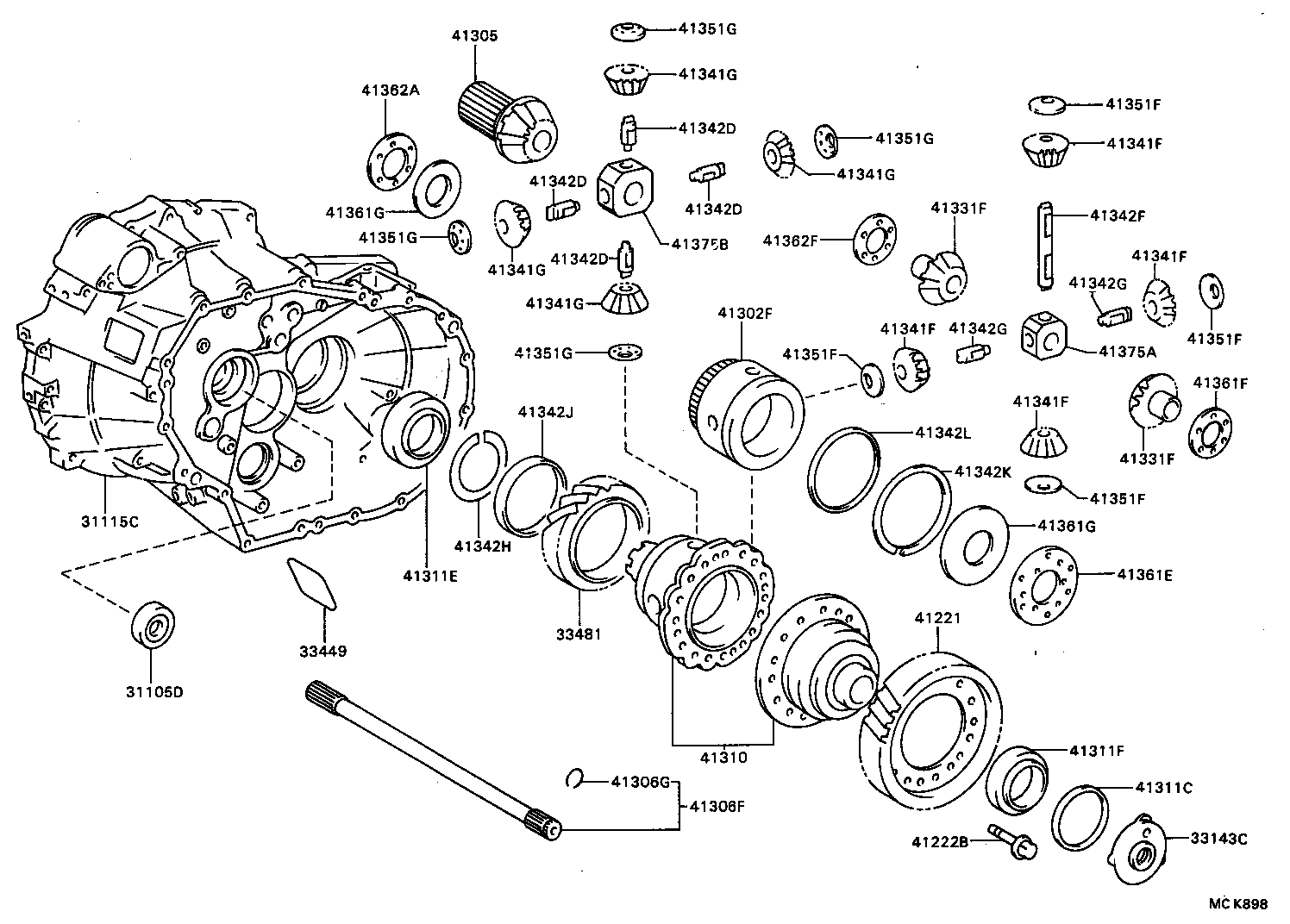 Exploded illustration MCK898