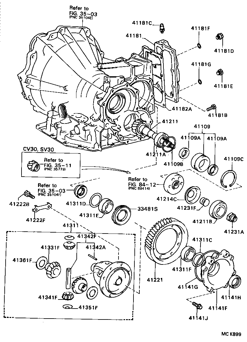 Exploded illustration MCK899