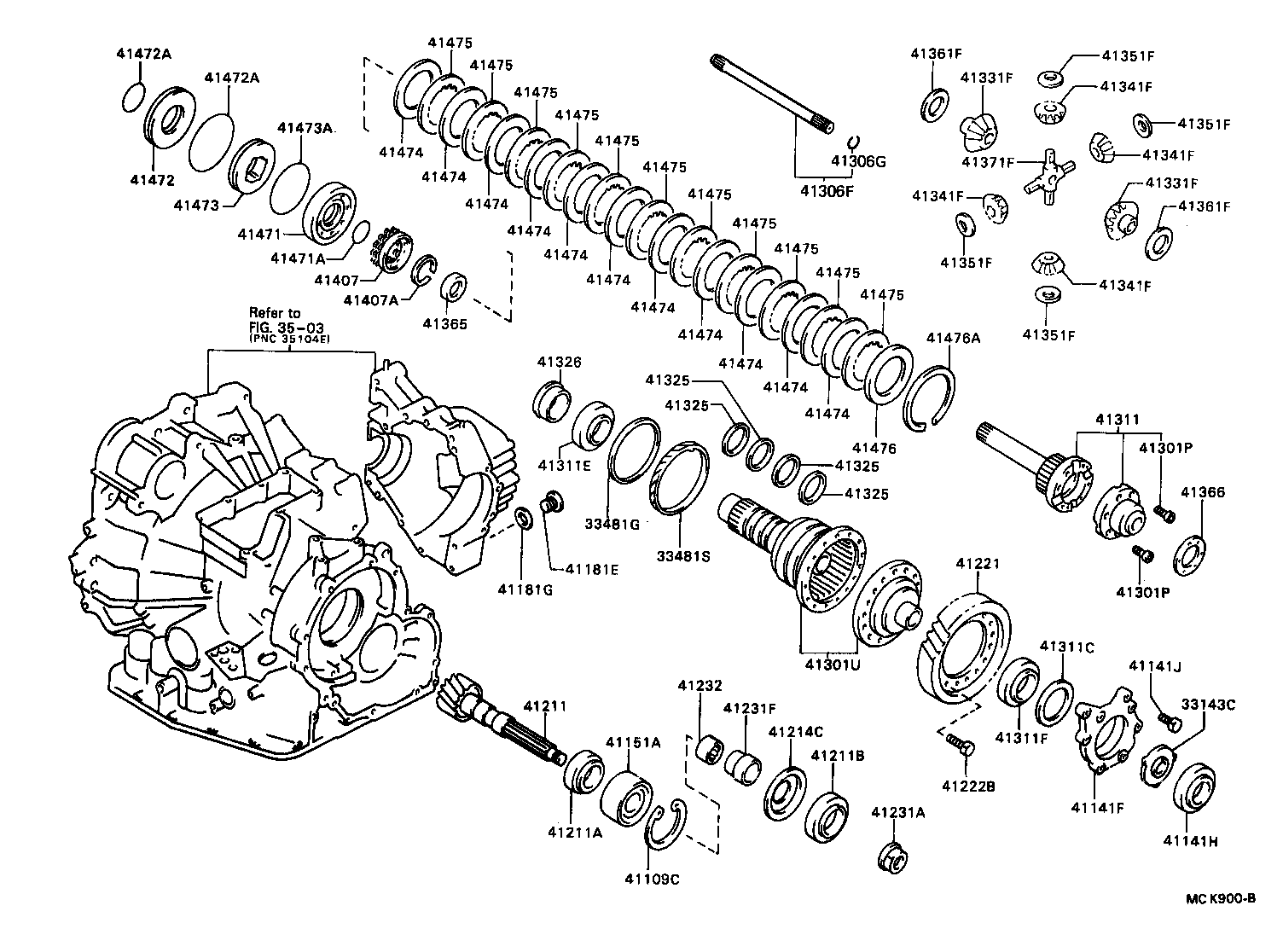 Exploded illustration MCK900B