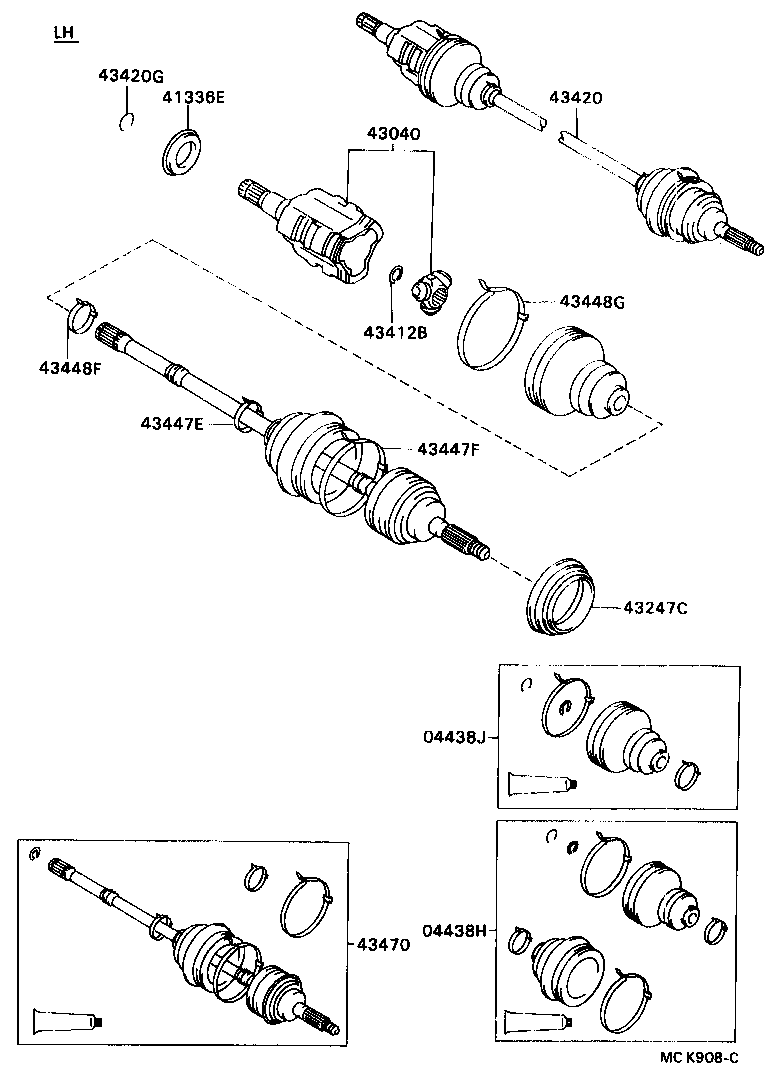 Exploded illustration MCK908C