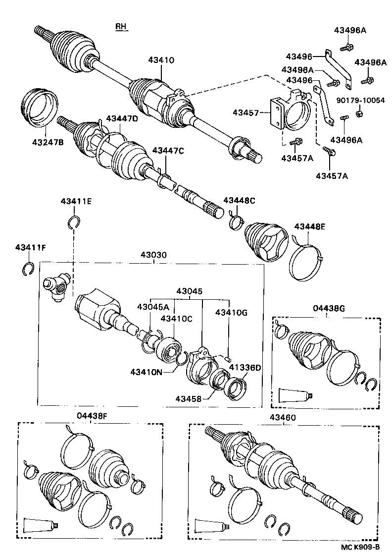Exploded illustration MCK909B