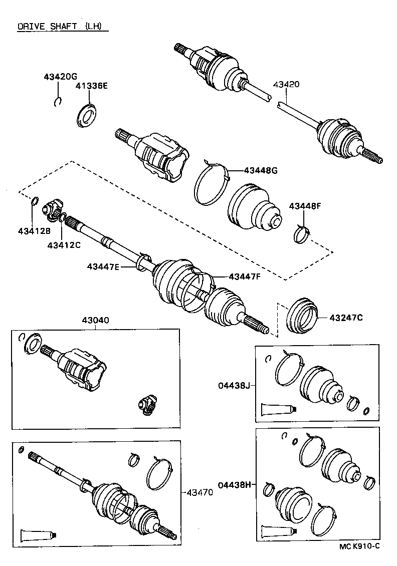 Exploded illustration MCK910C