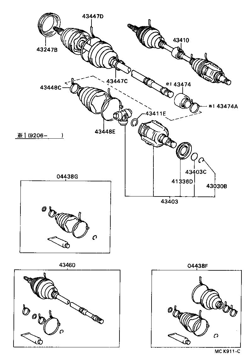 Exploded illustration MCK911C