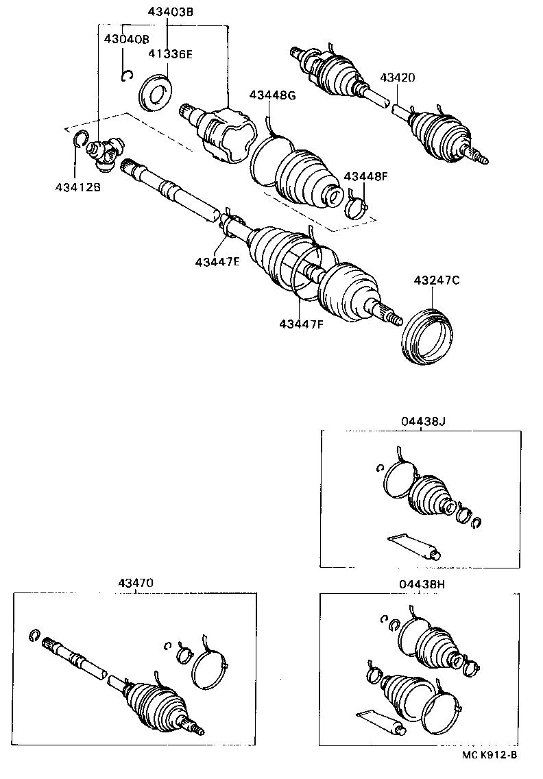 Exploded illustration MCK912B