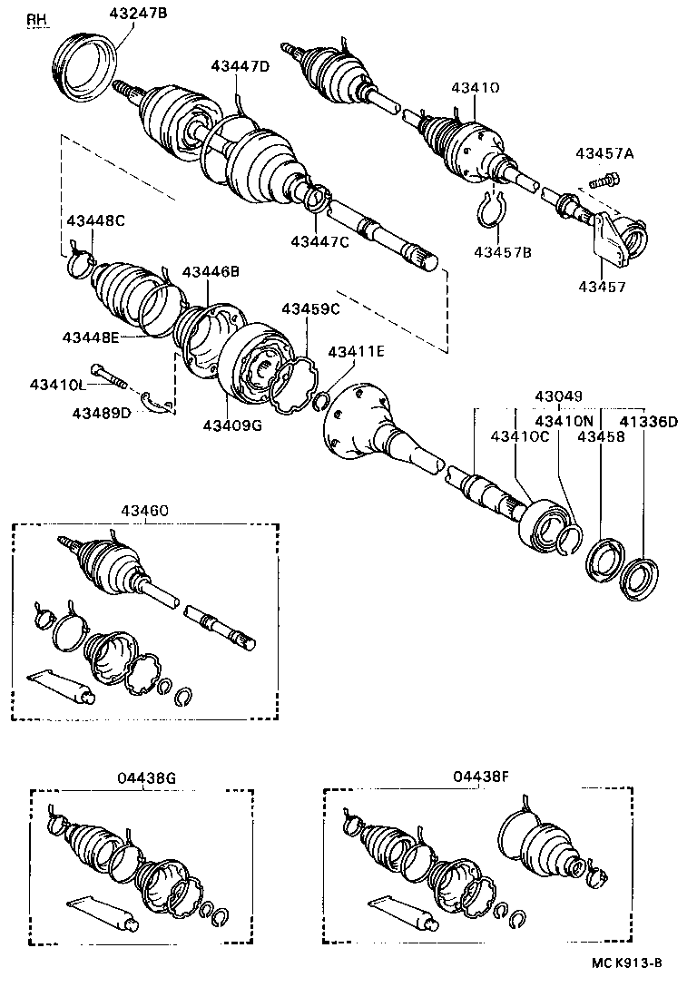 Exploded illustration MCK913B