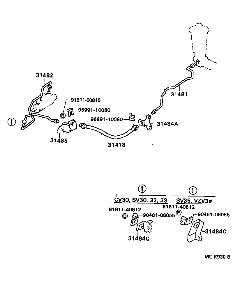 Exploded illustration MCK930B