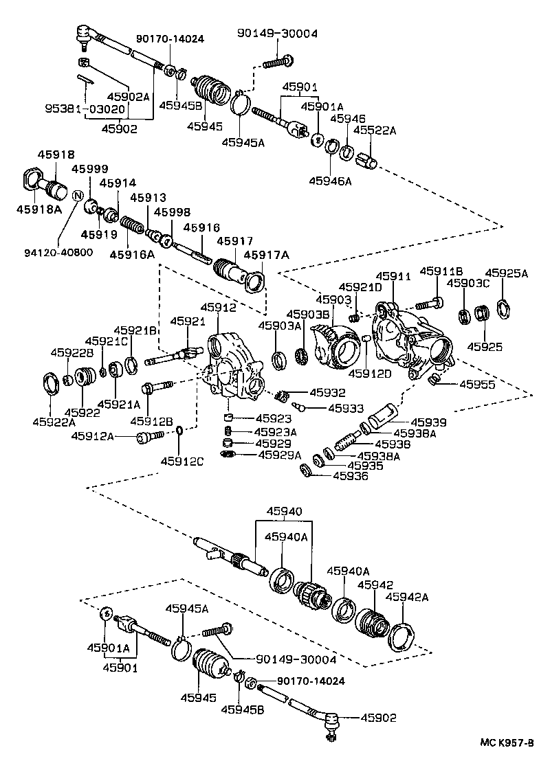 Exploded illustration MCK957B