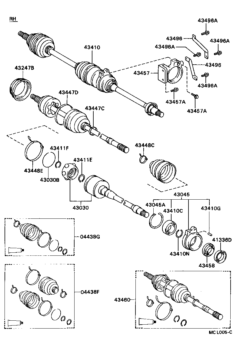 Exploded illustration MCL005C