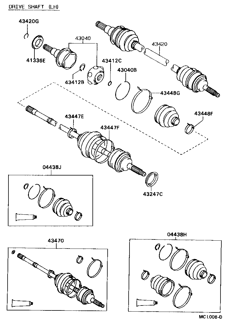 Exploded illustration MCL006D