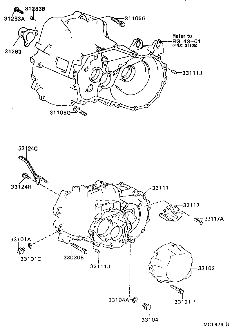 Exploded illustration MCL979B