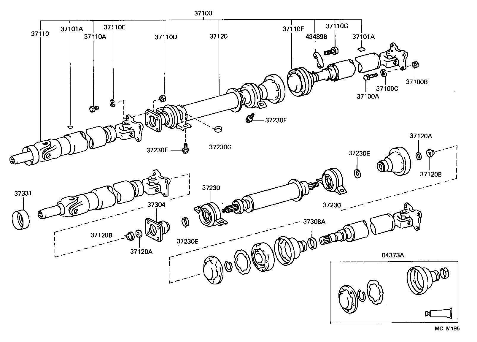 Exploded illustration MCM195