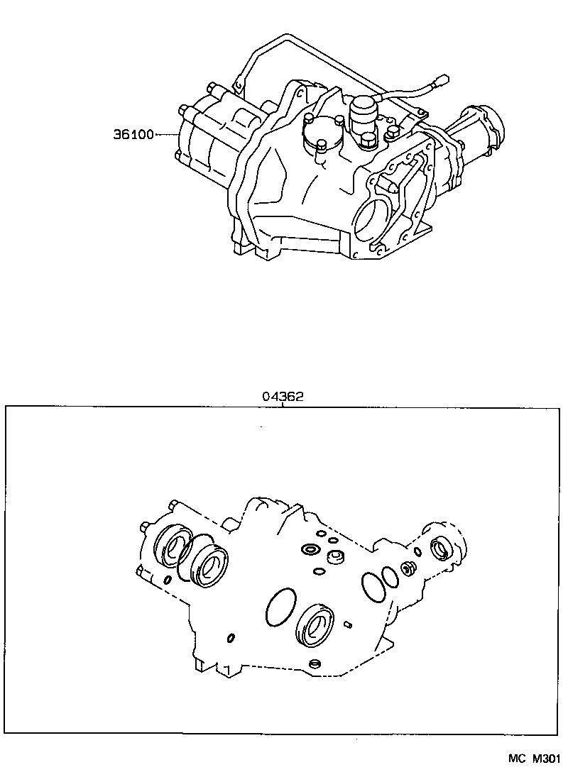 Exploded illustration MCM301