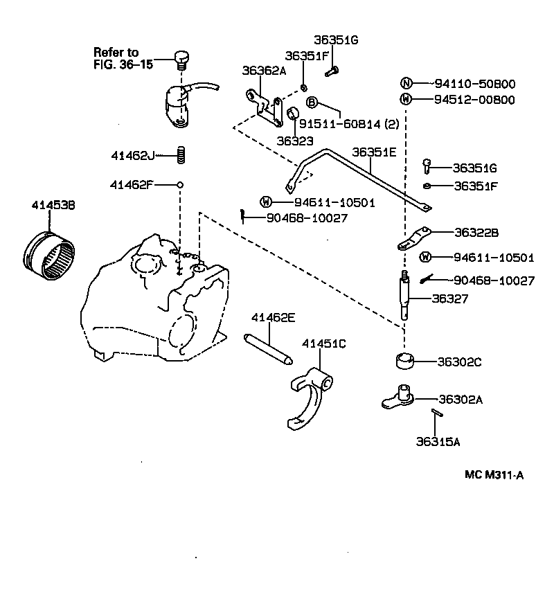 Exploded illustration MCM311A
