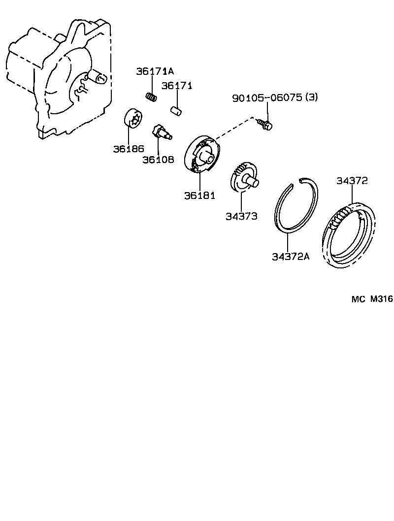 Exploded illustration MCM316