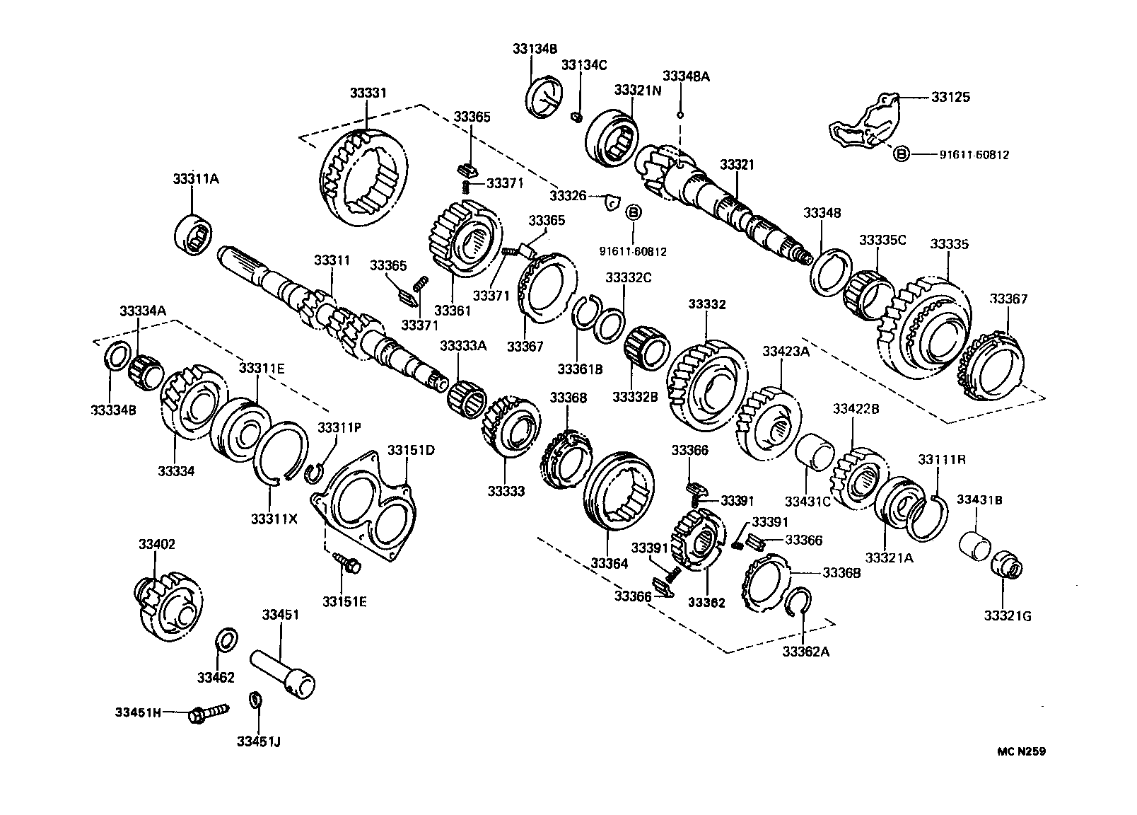 Exploded illustration MCN259