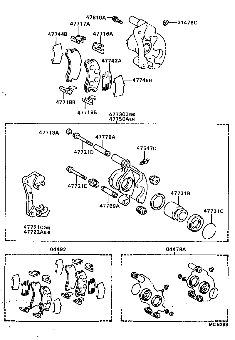 Exploded illustration MCN283
