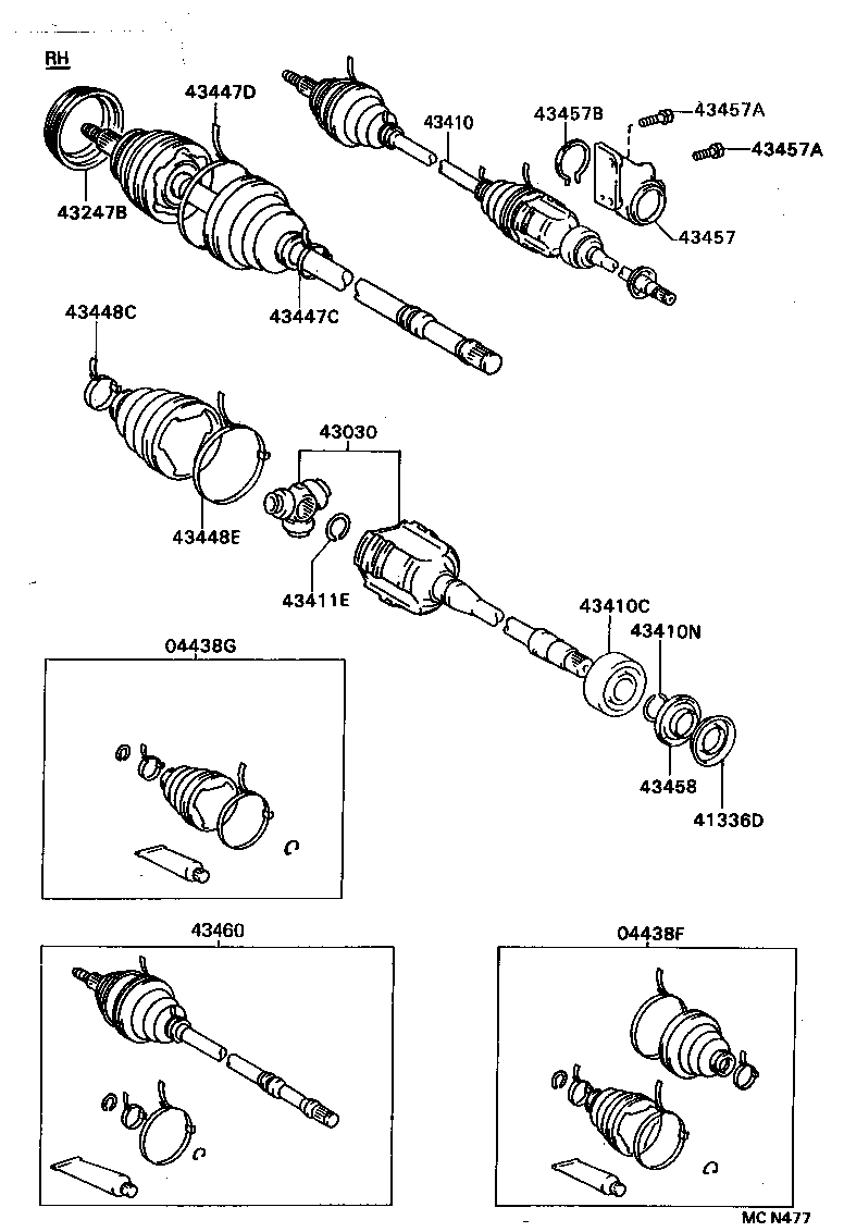 Exploded illustration MCN477