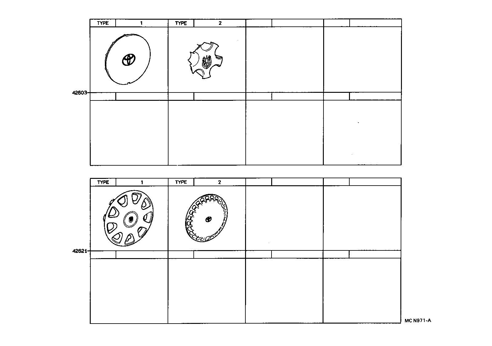 Exploded illustration MCN971A