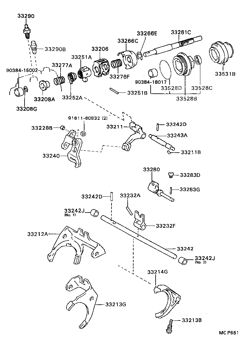 Exploded illustration MCP651