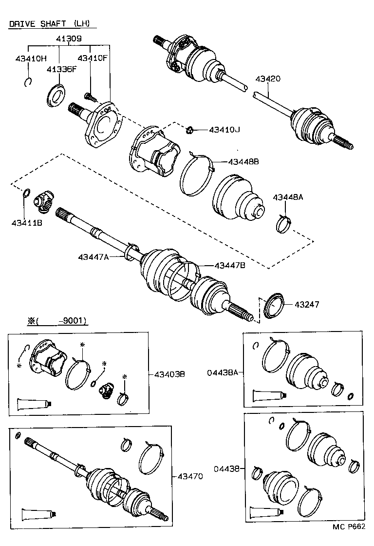 Exploded illustration MCP662