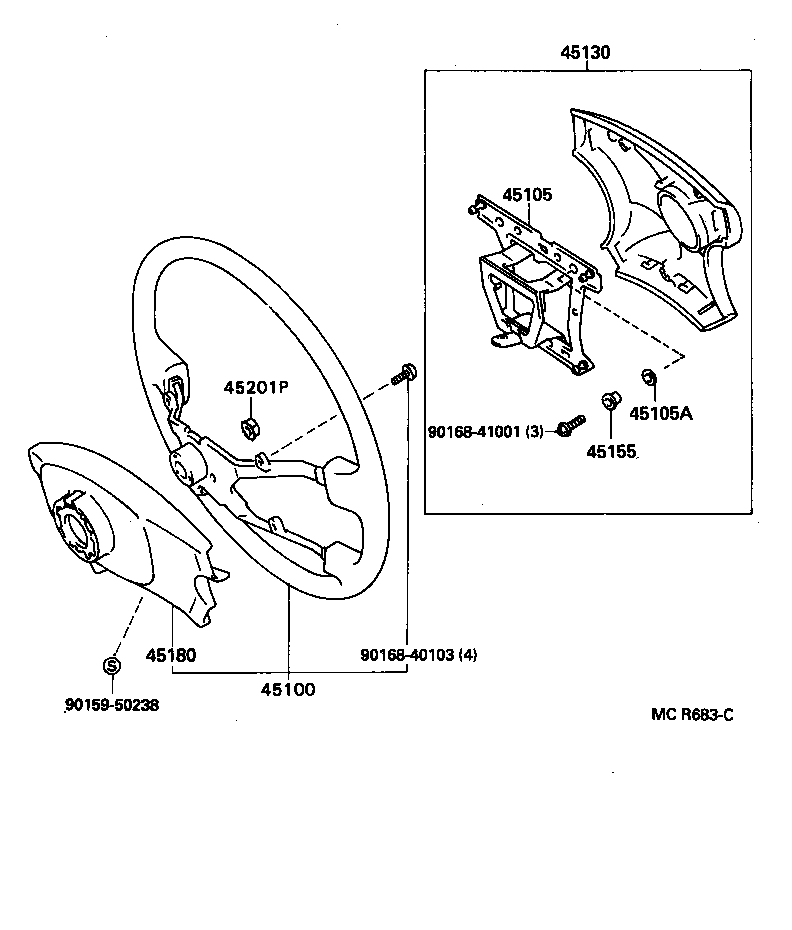 Exploded illustration MCR683C