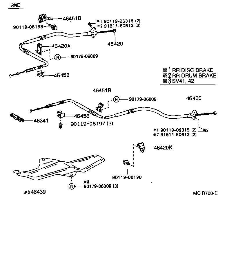 Exploded illustration MCR700E