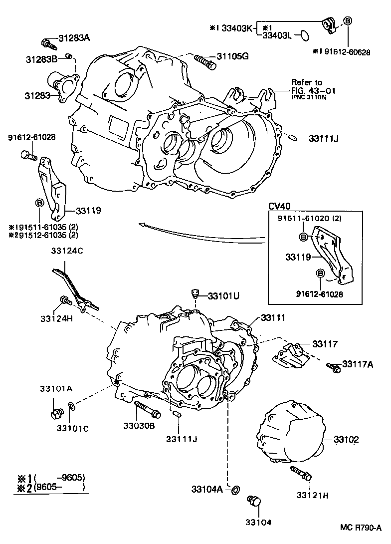 Exploded illustration MCR790A