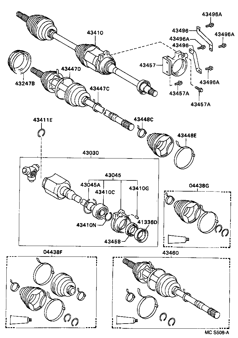Exploded illustration MCS508A