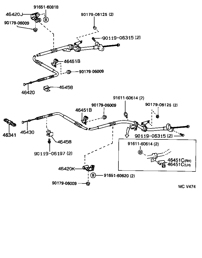 Exploded illustration MCV474