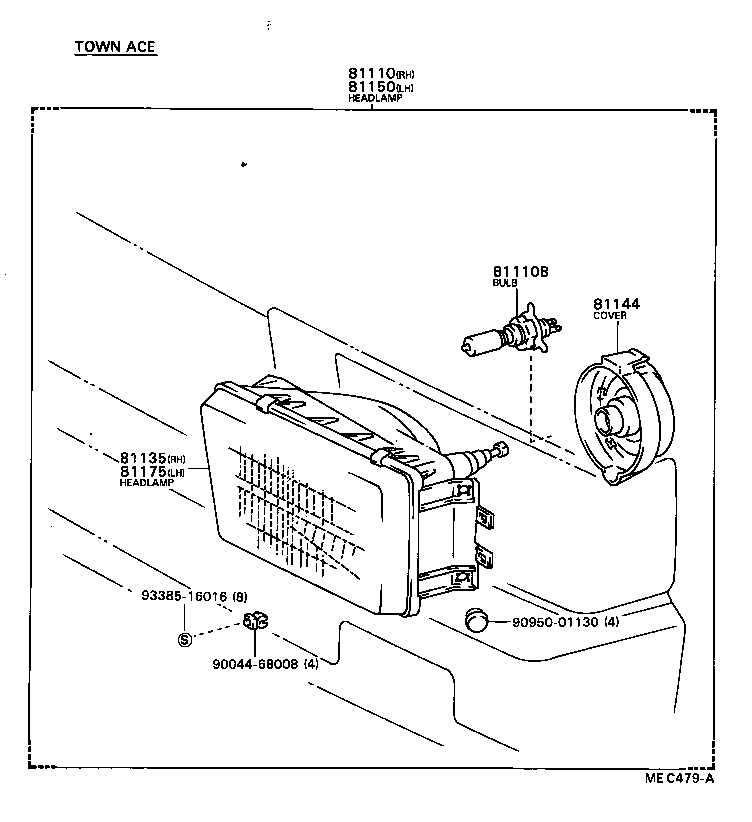 Exploded illustration MEC479A