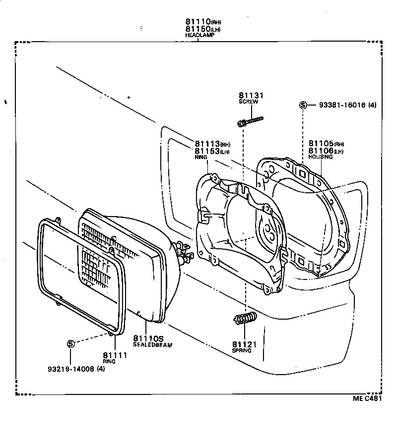 Exploded illustration MEC481