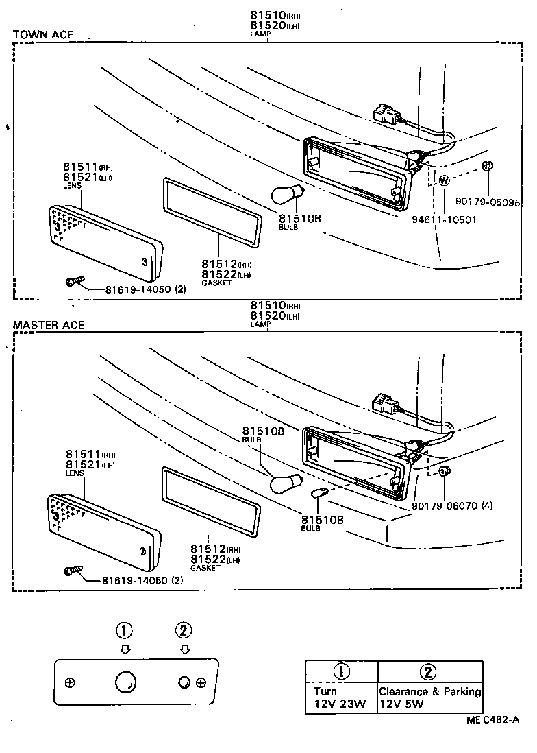Exploded illustration MEC482A