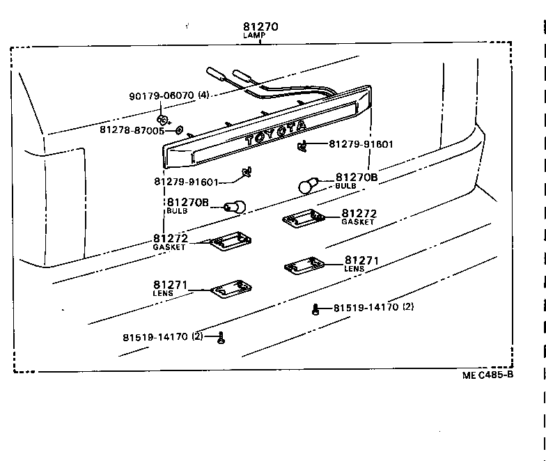 Exploded illustration MEC485B