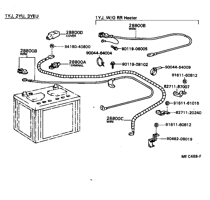 Exploded illustration MEC488F