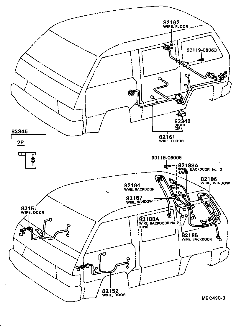 Exploded illustration MEC490B