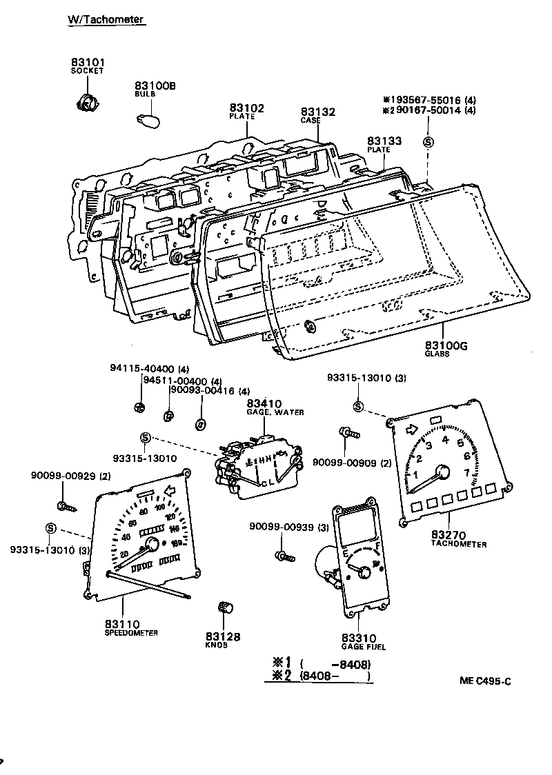 Exploded illustration MEC495C
