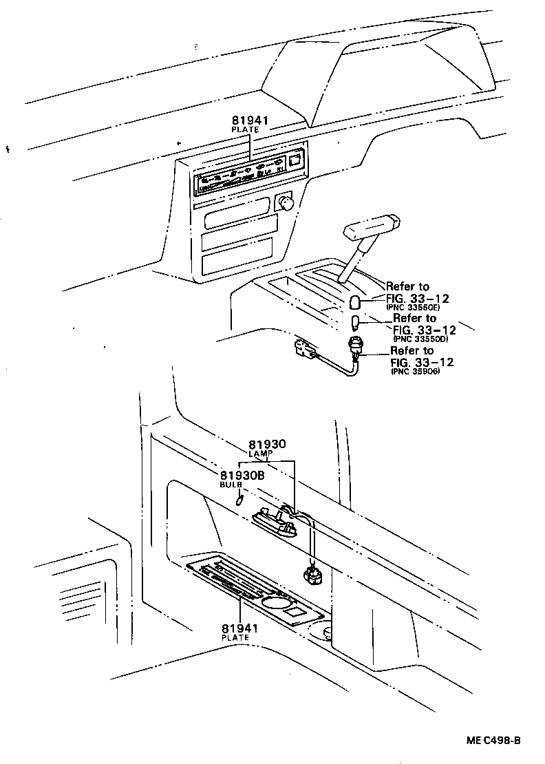 Exploded illustration MEC498B