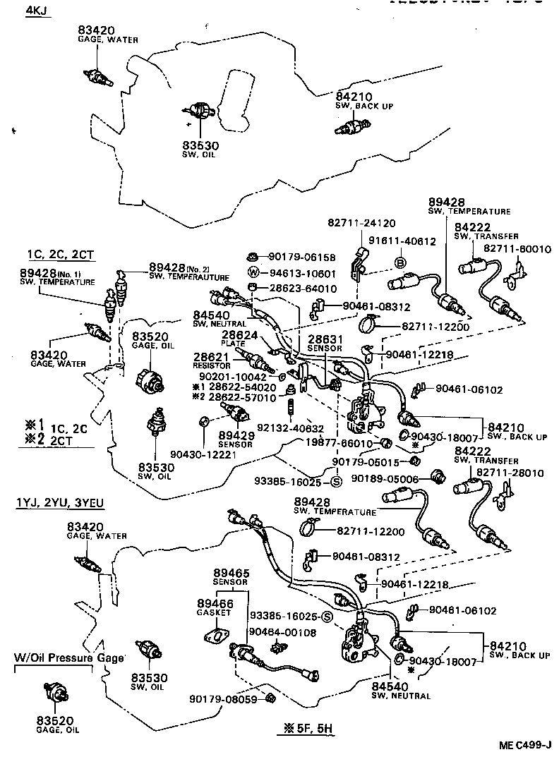 Exploded illustration MEC499J