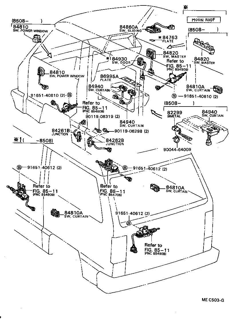 Exploded illustration MEC503G