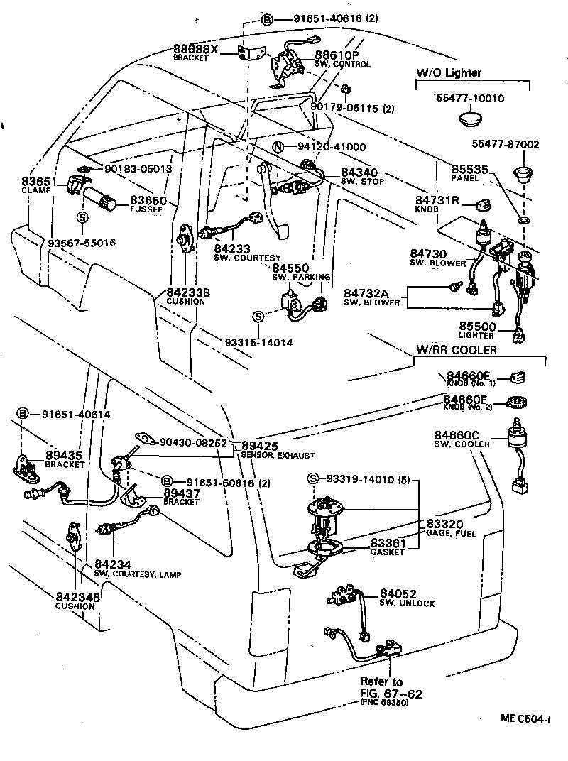 Exploded illustration MEC504I
