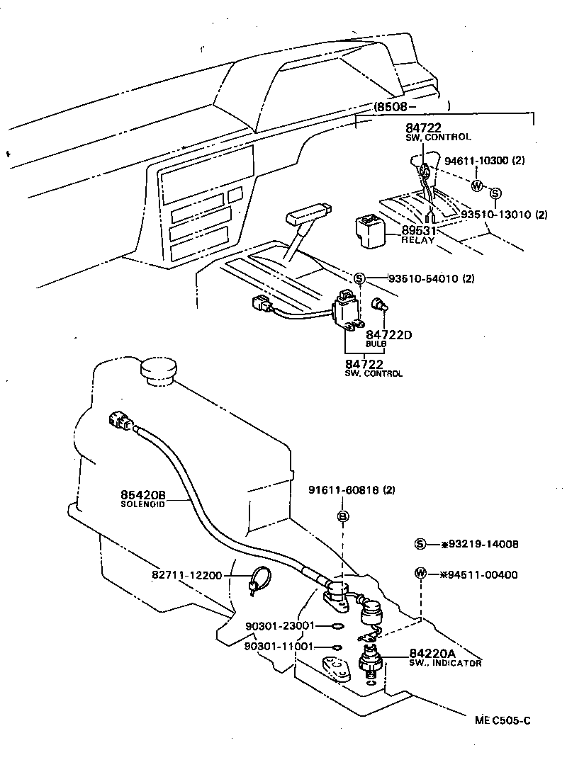 Exploded illustration MEC505C