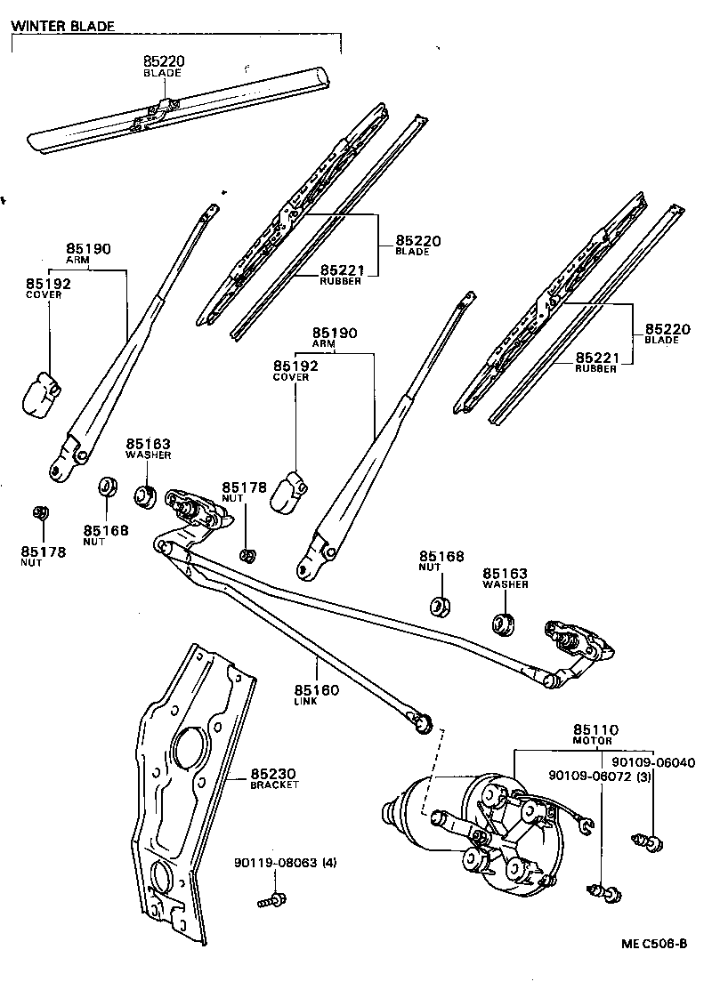 Exploded illustration MEC506B