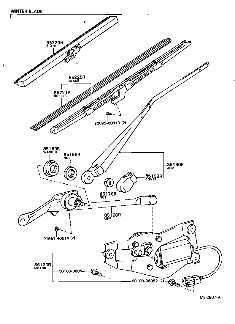 Exploded illustration MEC507A