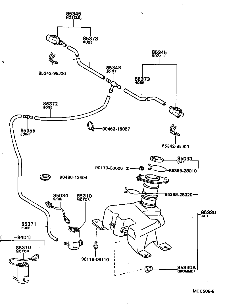 Exploded illustration MEC508E