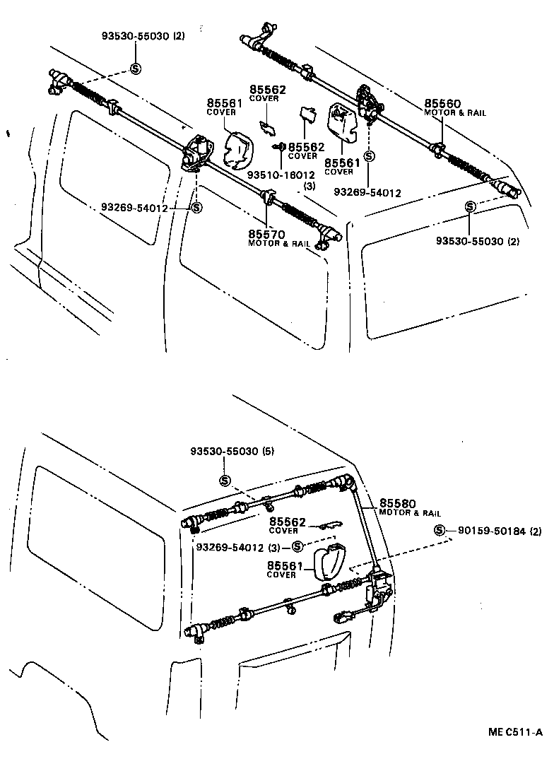 Exploded illustration MEC511A