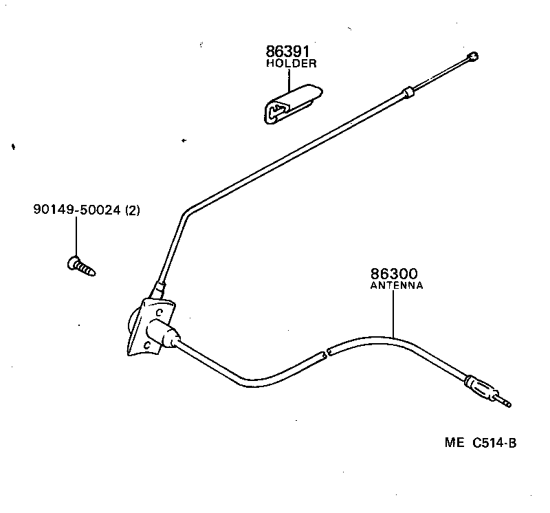 Exploded illustration MEC514B