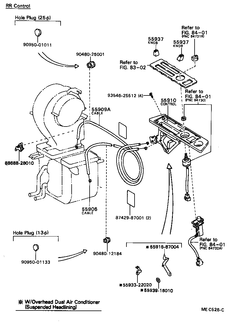 Exploded illustration MEC526C