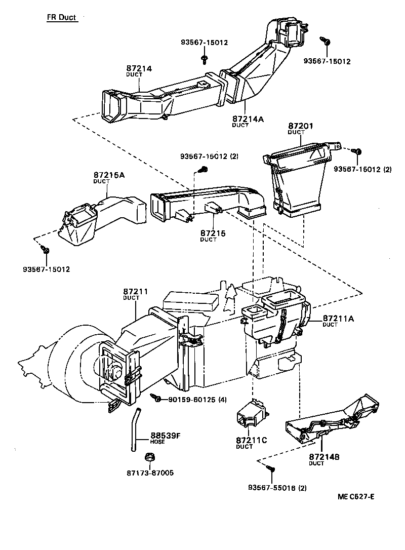 Exploded illustration MEC527E