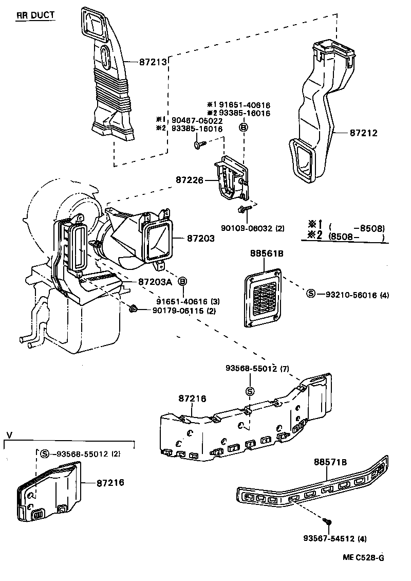 Exploded illustration MEC528G