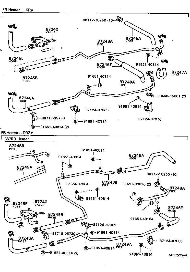 Exploded illustration MEC529A